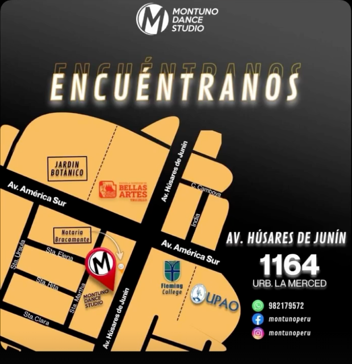 Ubicación de Montuno Dance Studio